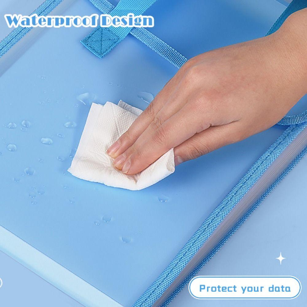 12-layer A4 File Folder Handheld Data Bag Professional Test Paper Storage Folder  for School Office