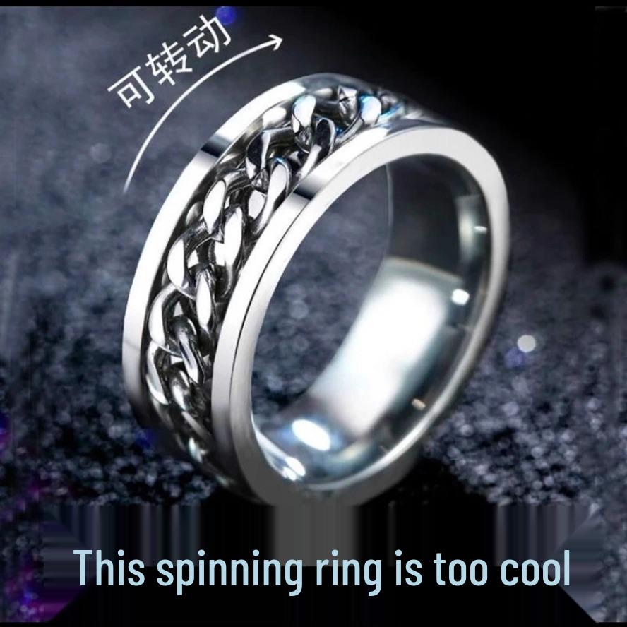 Drehbarer Kette Spinning Hip Hop Vielseitiger Bierflaschenöffner Ring