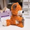 Waldtier Plüschtier Fuchs Faultier Plüschtier Ausgestopfter Waschbär Puppenkissen Home Office Schlafzimmer Dekoration Kinder Erwachsene Weihnachten Geburtstagsgeschenk