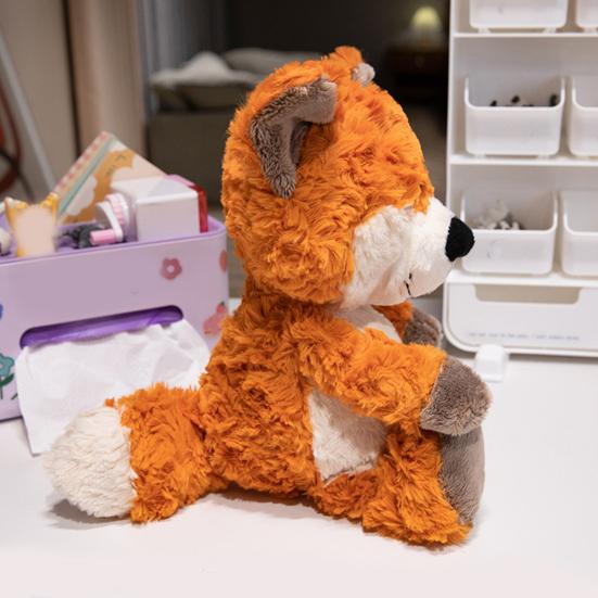Waldtier Plüschtier Fuchs Faultier Plüschtier Ausgestopfter Waschbär Puppenkissen Home Office Schlafzimmer Dekoration Kinder Erwachsene Weihnachten Geburtstagsgeschenk