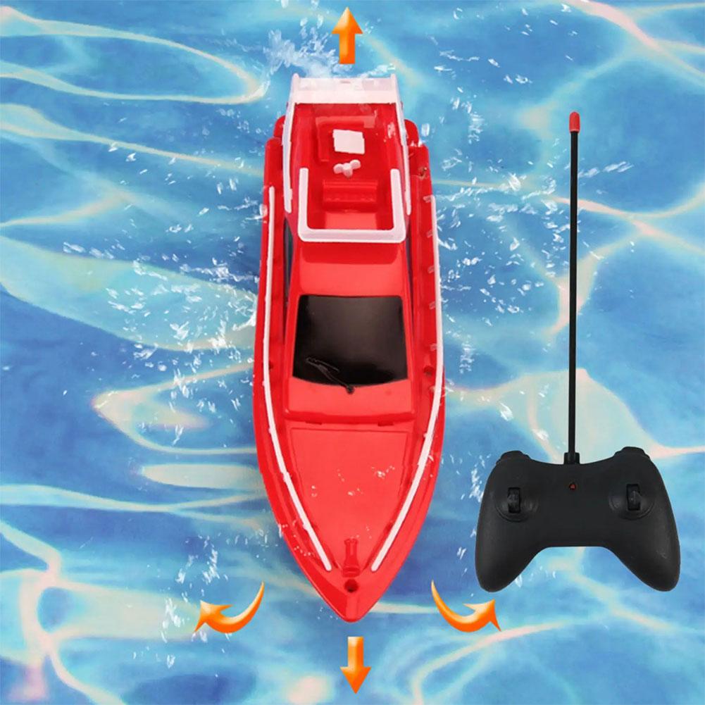 Mini Barco RC Alta Velocidade Barco a Motor de Controle Remoto Super Elétrico à Prova d'Água para Brincadeiras Aquáticas ao Ar Livre Barco a Motor de Controle Remoto