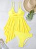 Set Bikini Sexy Costumi da Bagno Donna Tankini Monokini Costume da Bagno Due Pezzi Donna Abbigliamento da Spiaggia Costumi da Bagno Costume da Bagno Nero