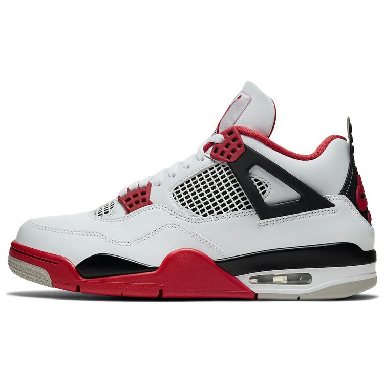 Air Jordan 4 Retro OG 'Fire Red' 2020 (Unisex) White / Black / Tech Grey / Fire Red Vintage Basketball Shoes DC7770 160