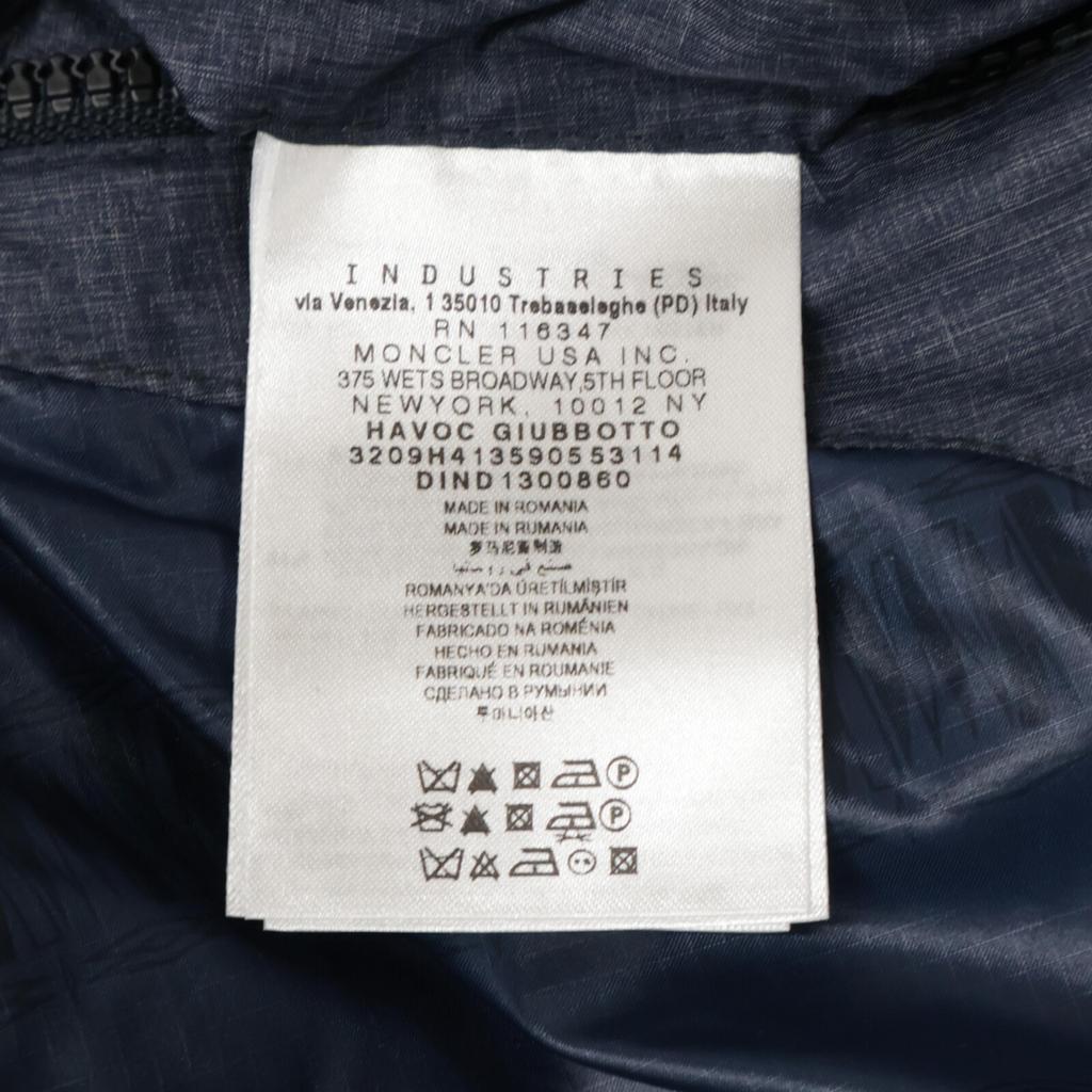 Moncler HAVOC Hooded Down Jacket 1 blueUsed