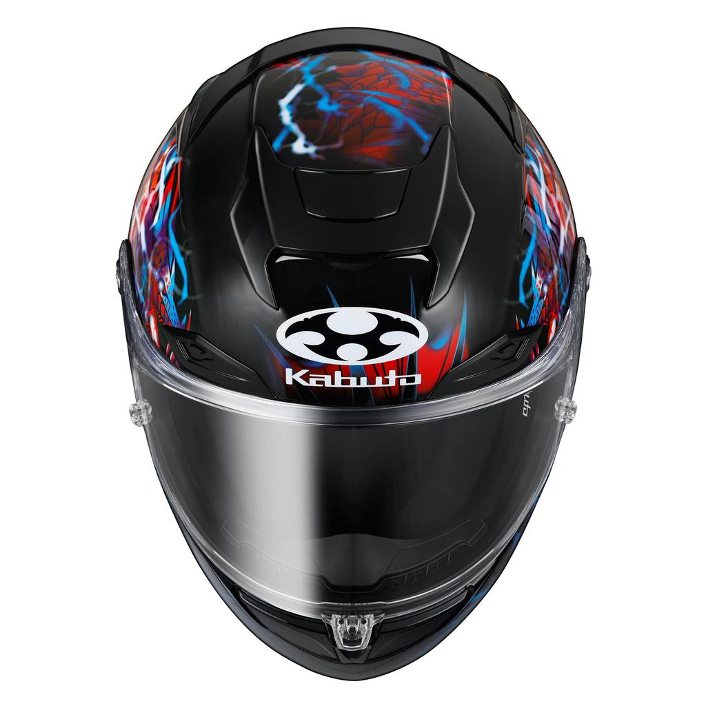 OGK KABUTO Motorcycle Helmet Full Face F17 TRICK Black Blue (Size M)