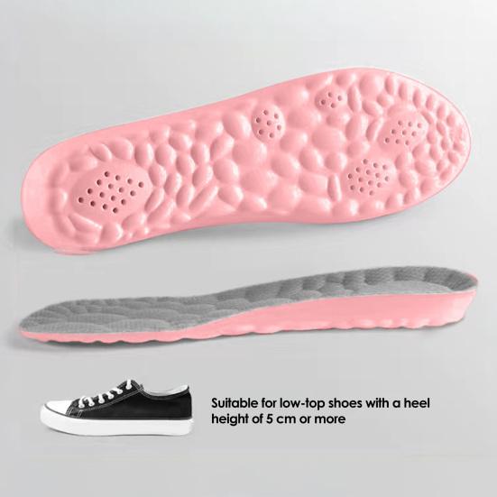 1 Pair Inner Heightening Insole Breathable Anti-Odor Arch Support Multi-Level Height 1.5/2.5/3.5cm Ergonomic Shoe Inserts for Sports Shoes