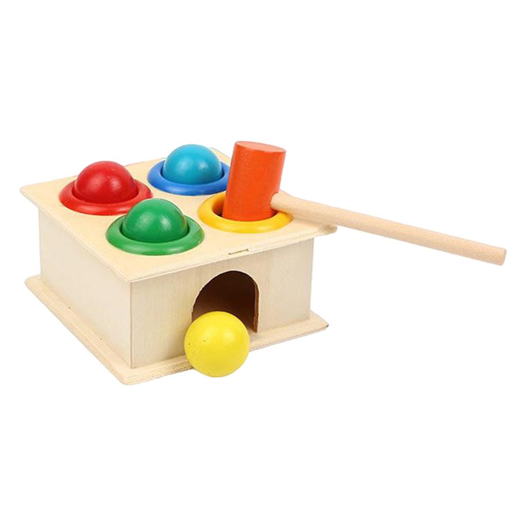 Wooden Hammering Toy Pounding Box For 1 Year Old Gifts Game