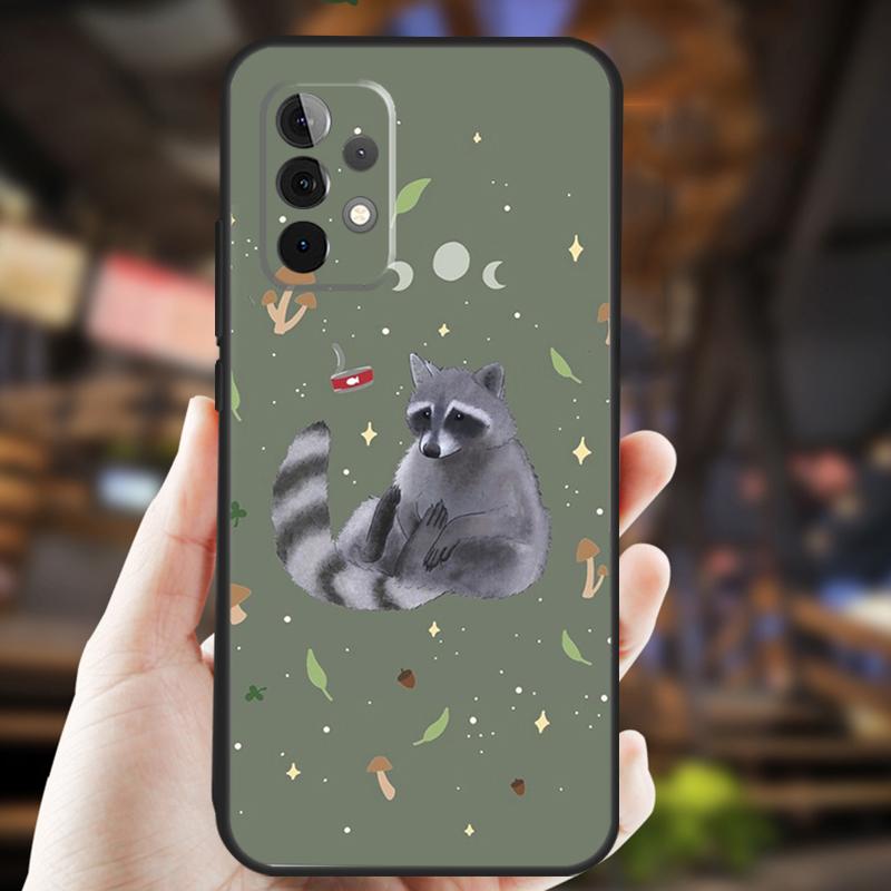 Süße Waschbär Hülle Für Samsung Galaxy A34 A06 A05 A32 A16 A55 A36 A26 A54 A14 A22 A52 A35 A15 A53 A13 A56