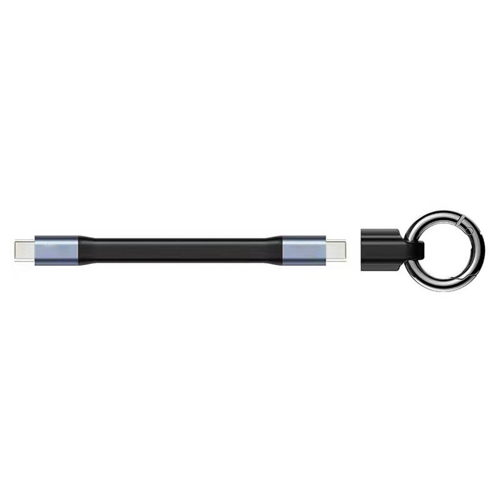 Keychain 3A USB C Charging Cable Fast Speed and Data Line Short Cord for Daily Use Phone Charging