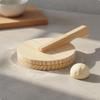 Wooden Dumpling Wrapper Press Solid Wood Skin Effortless To Use Manual Pastry