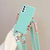Candy Color Lanyard Integrated Soft Shell for Women Suitable for Samsung S25 UltraS24S23 Mobile Phone Case for Women A16A06 Japanese and Korean
