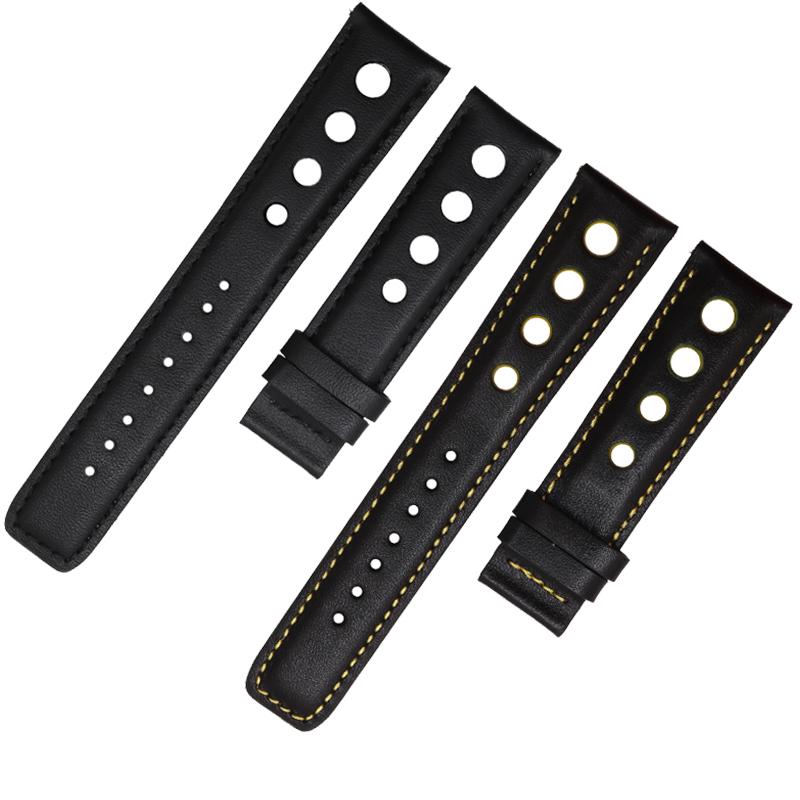 Echtes Lederarmband für Tissot Sports Racing Serie PRS516 T91 1853 Oberleder Rindsleder Uhrenarmband 20mm für chopin watchband
