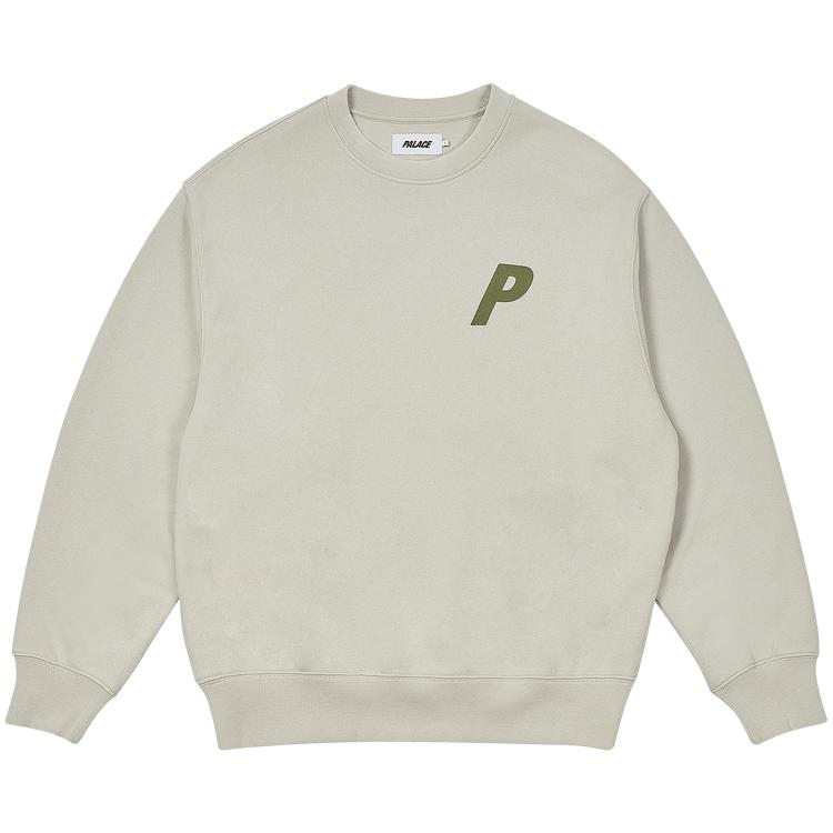 

Palace Пигмент P3 Crew Бетонно-серый Унисекс Топы P28CS028 S