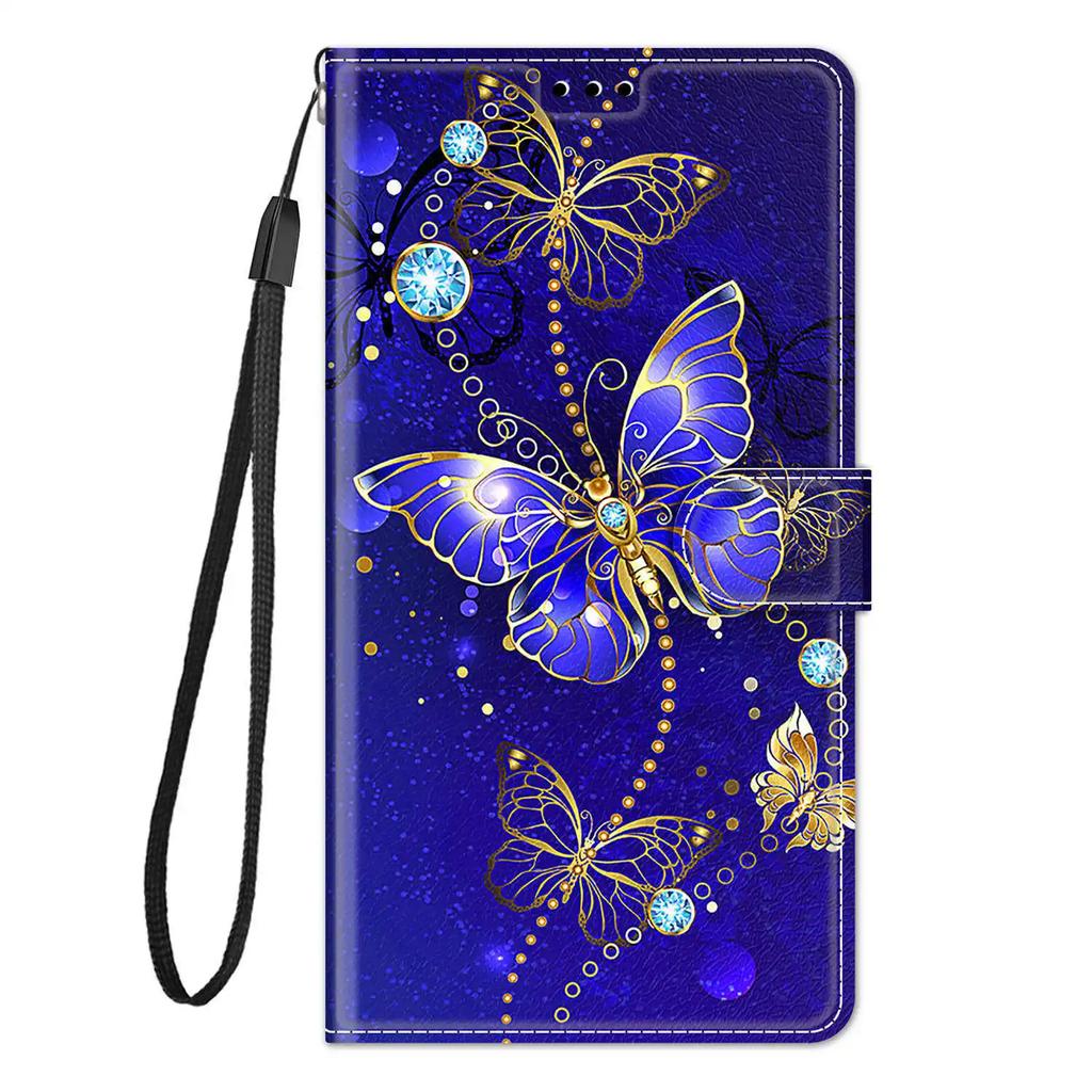 Lovely Butterfly Wallet Case For Google Pixel 8 Pro 7 Pro 7A 6 Pro 6A Pixel8 Pixel7 Magnetic Flip Leather Card Slot Phone Cover