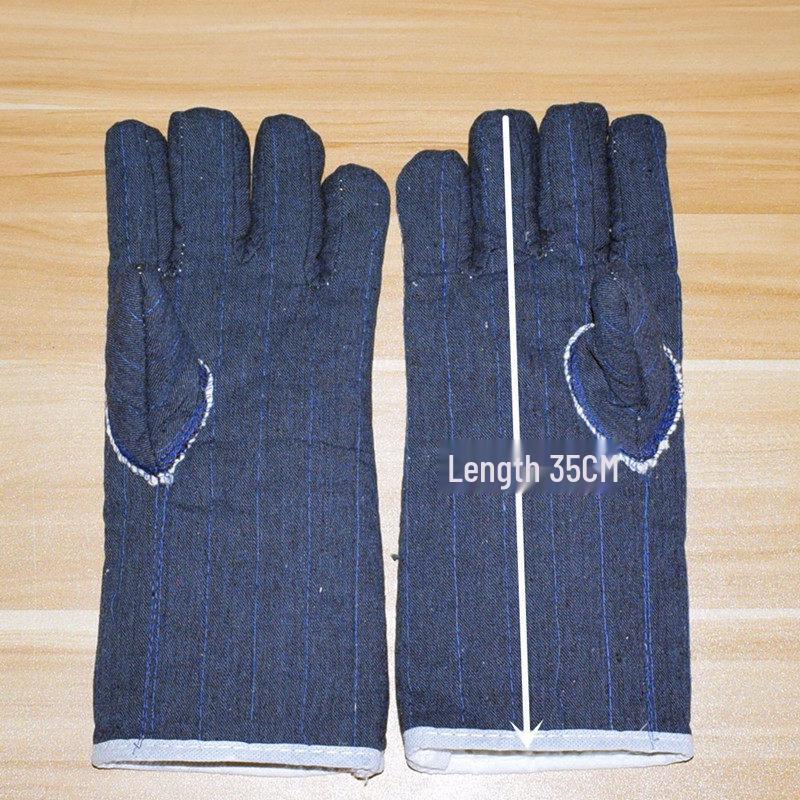 Heat Resistant Rubber Five-Finger Oven Mitt