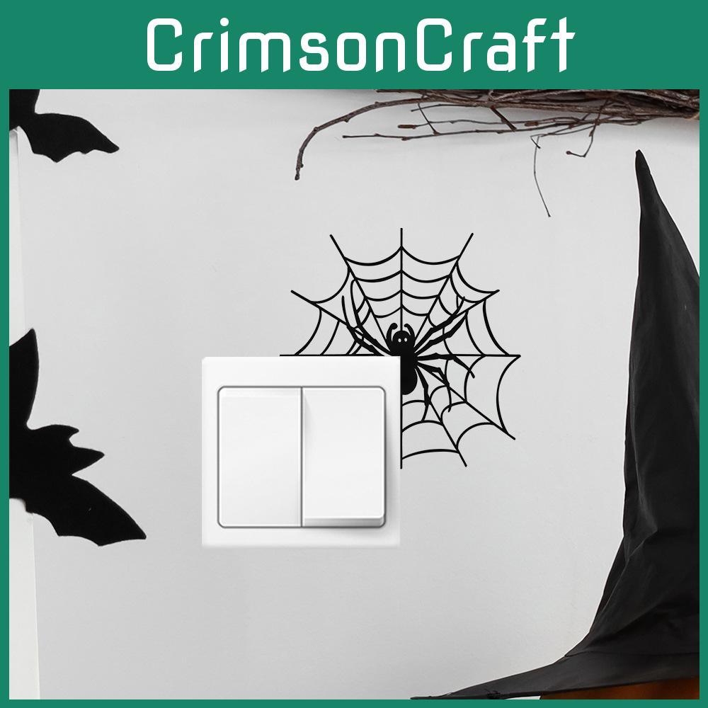 Halloween Spider Pvc Wall Decal Art Sticker For Home Office And Room Decoration
