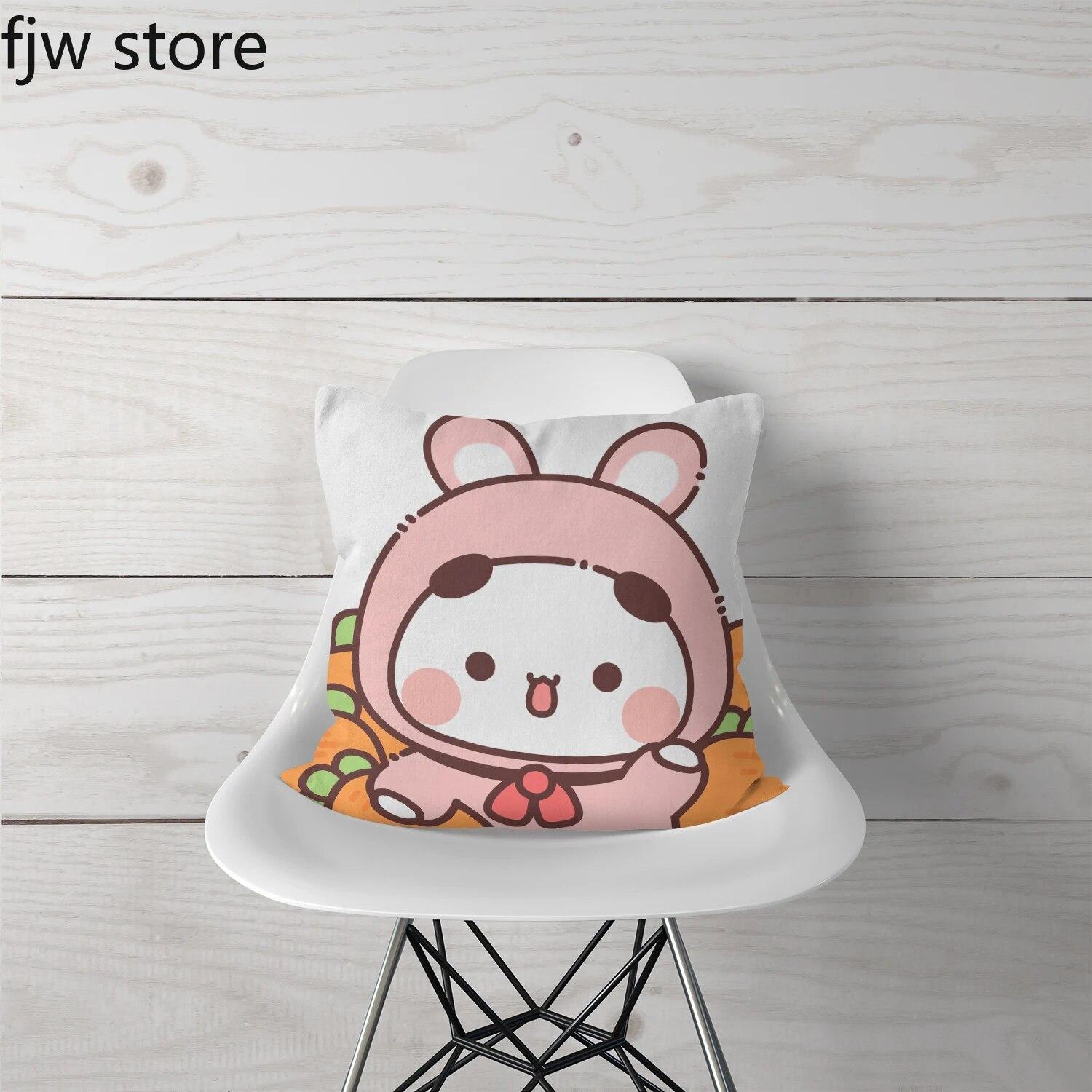 

Милая аниме красная панда наволочка для подушки, украшение для дивана, офисное кресло, кровать, подушка для детской комнаты, дома 40x40cm