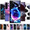 For Samsung S23 FE Cartoon Glass Case S22+ / S23+ Hard PC Tempered Glass Phone Cover For Galaxy S 22 S 23 Ultra Shockproof Cases