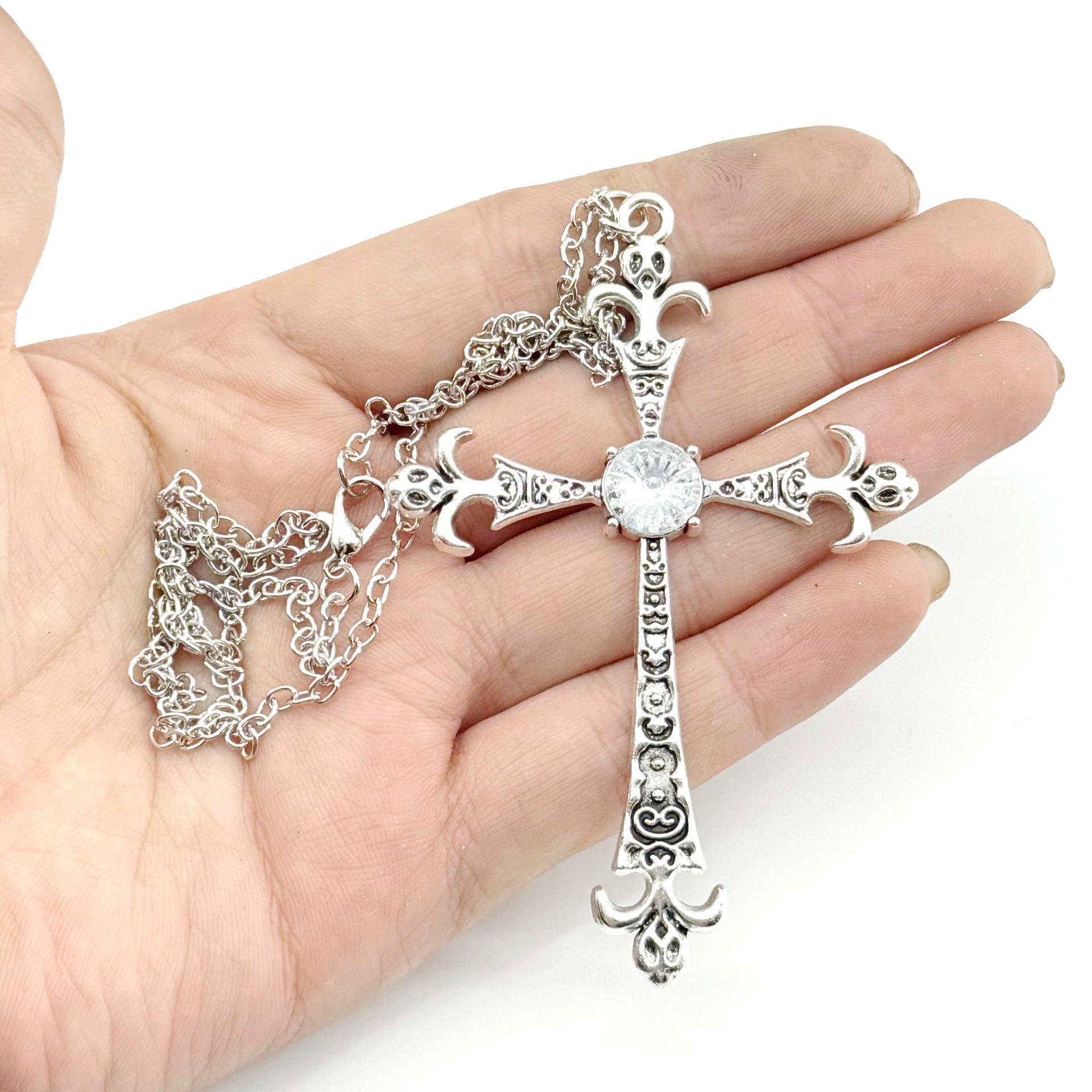 Cross-Shaped Y2K Spicy Girl Hip-Hop Clavicle Chain Sweater Accessories