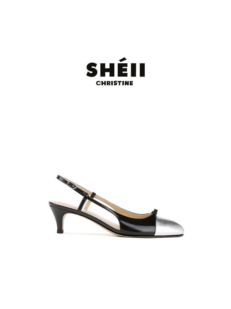 

Spot, sheepskin version~ The same shoes, pointed bow, shallow mouth, bag head, sandals, small fragrant style, high heels, women s 40