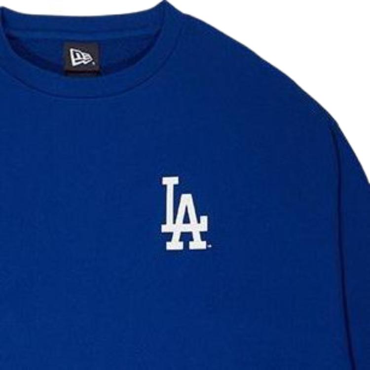 New Era Letter Logo Printed Pullover American Sweatshirt Unisex sweatshirt Blue 12727851