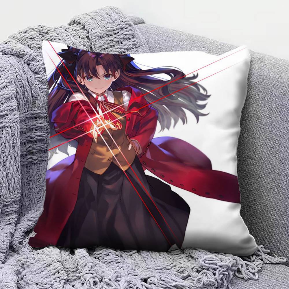 Tohsaka Rin Anime Girl Fate Stay Night Home Sofa Cushion Covers and Aecorative Custom Pillow Covers