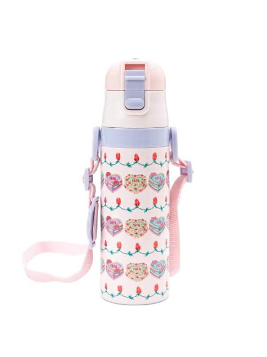 

[Fefe] One-push Stainless Steel Bottle - Pink Cake