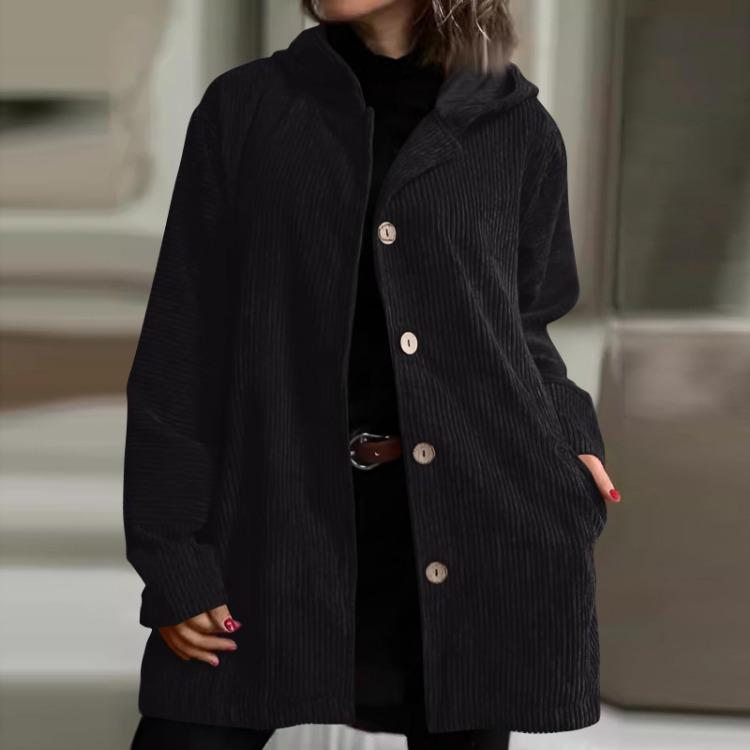 Casual Loose Jacket Women Long Sleeved Hooded Fashion Outerwear