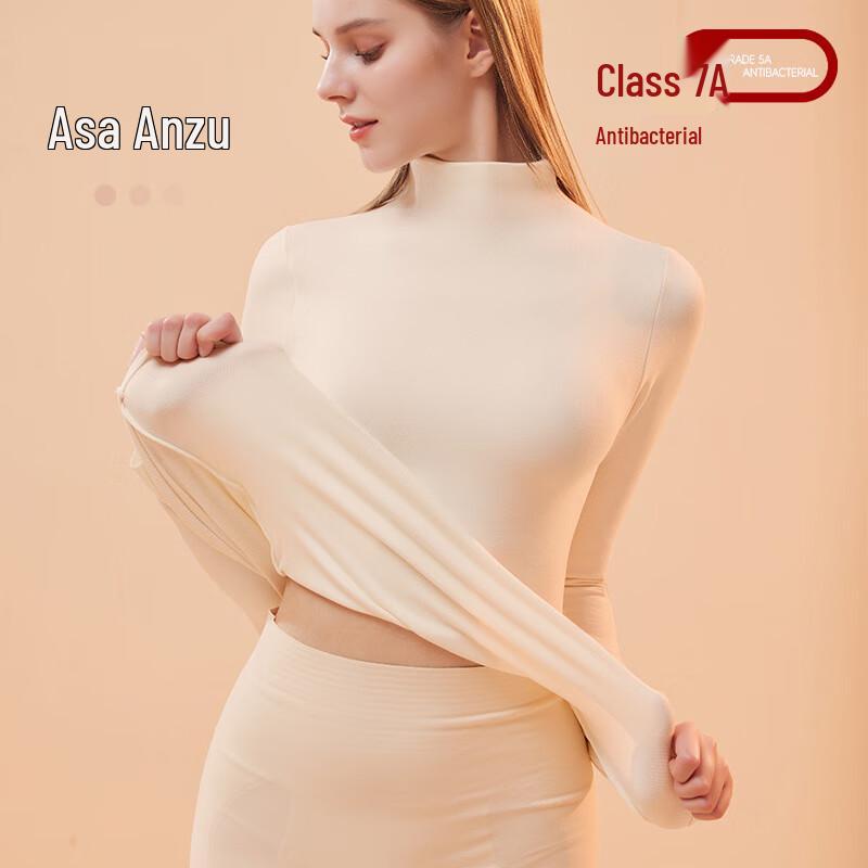 Бесшовное термобелье с высоким воротником Mu Qingqing для женщин L-XXL