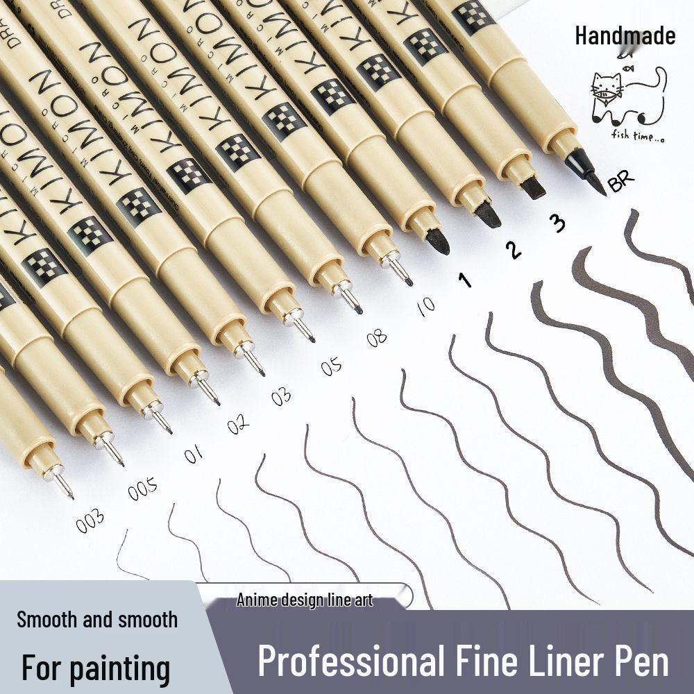Japanese Waterproof Needle Point Pen for Art & Manga Sketching