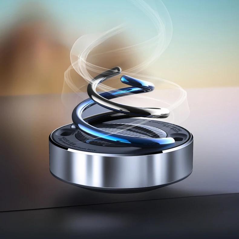 Car Air Freshener Creative Solar Rotation Perfume Diffuser Small Lasting Fragrance Air Purifier Car Interior Accessories
