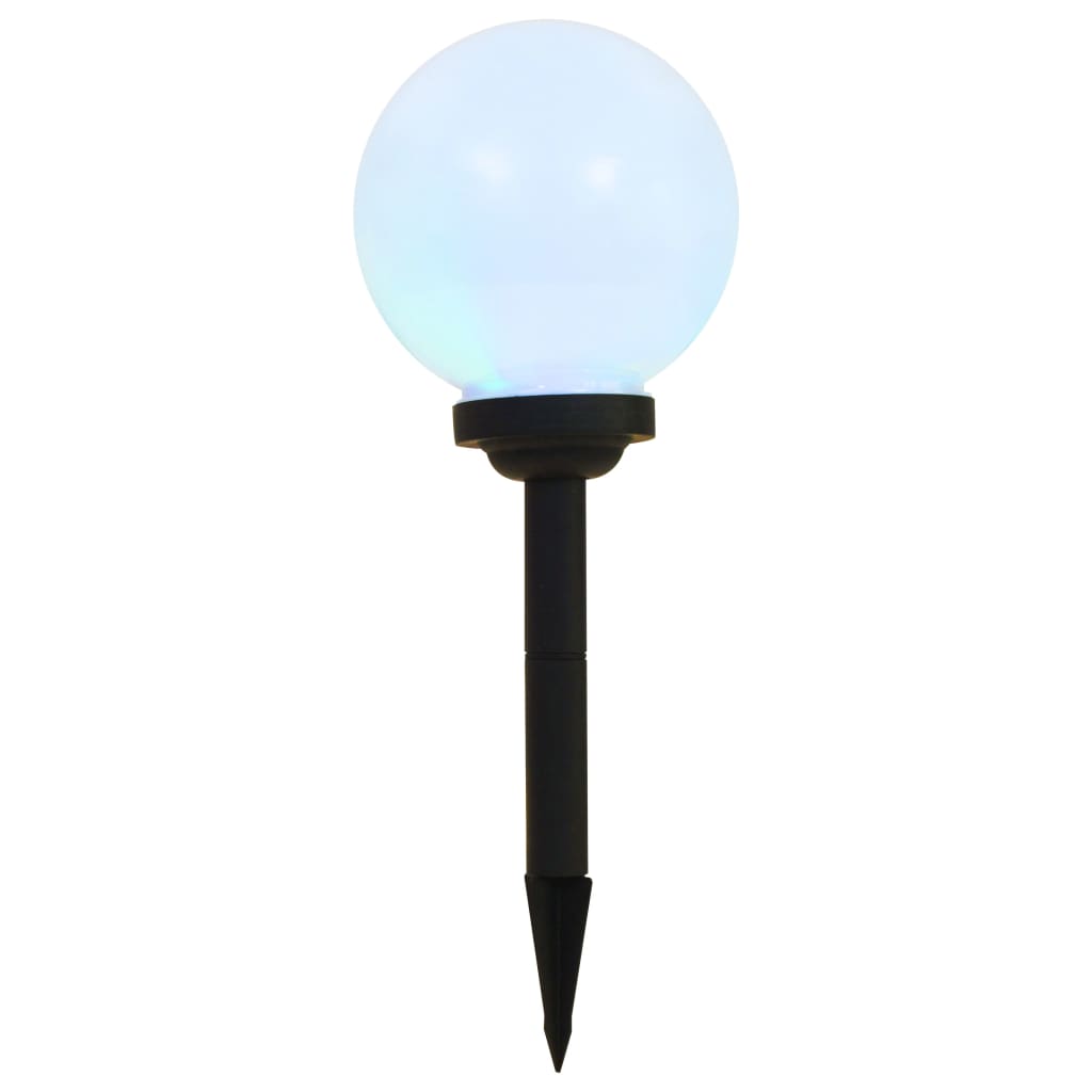 Vidaxl Lampy Solarne Do Ogrodu, 6 Szt., Led, Kuliste, 20 Cm, Rgb