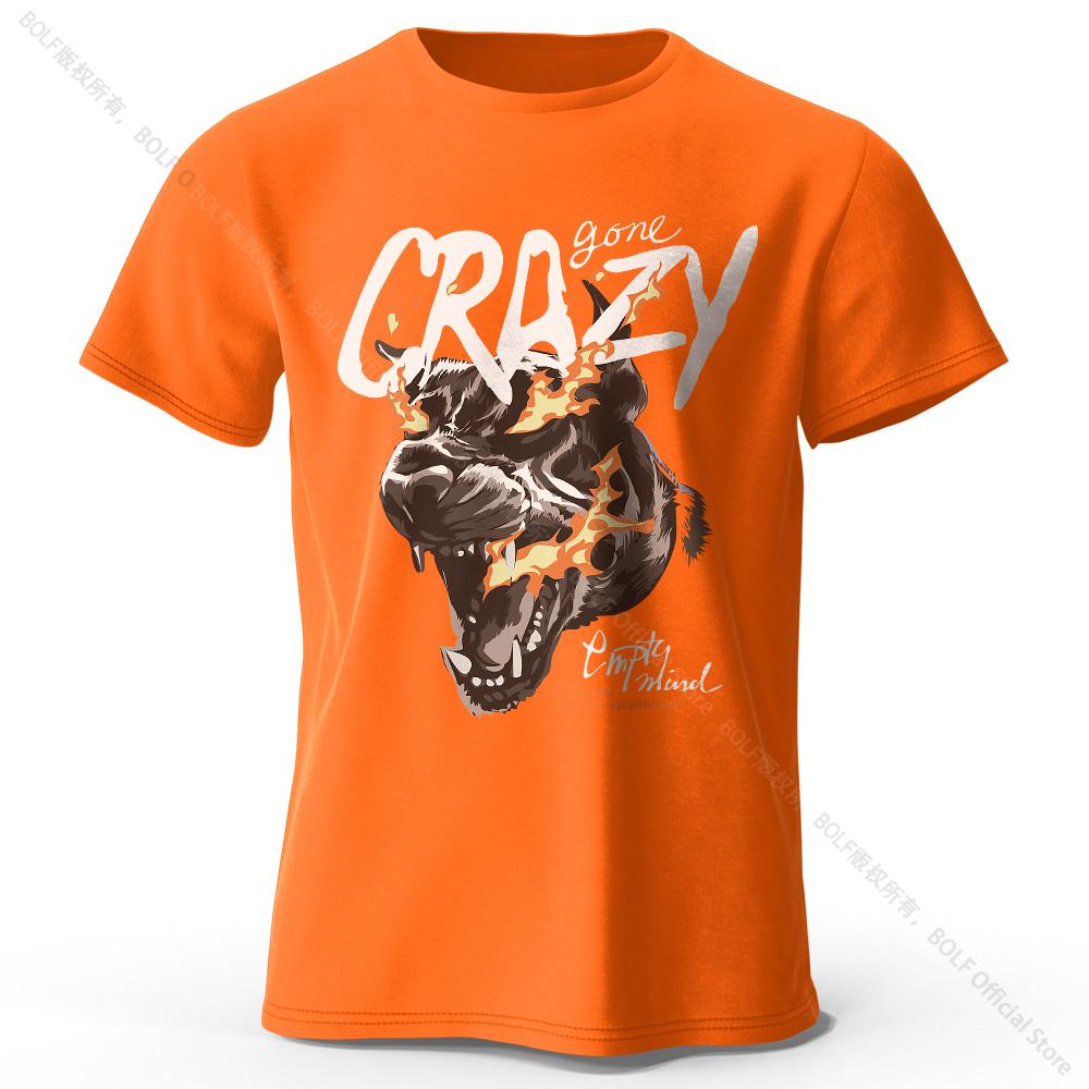 Home Comfort Tiger Printed 100% Cotton T-Shirt, Lightweight Round Neck Short Sleeve Tee, Unisex Relaxed Fit