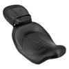 Motorcycle Two-Up Seat Leather Front Driver Rear Passenger For Harley Touring CVO Street Glide Road King Special Classic 09-23