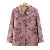 Elderly Women's Floral Casual Cardigan Jacket