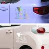 1 STÜCK Auto Baby an Bord Reflektierende Autoaufkleber Niedliches Kindermuster Aufkleber für Auto Stoßstange Warnschild Zubehör