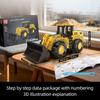 Mould King 17084 Wheel Loader Building Blocks Static Model (910 Pieces) for Adults, Precision Model, Assembly Kit, Construction Vehicle, DIY Model,