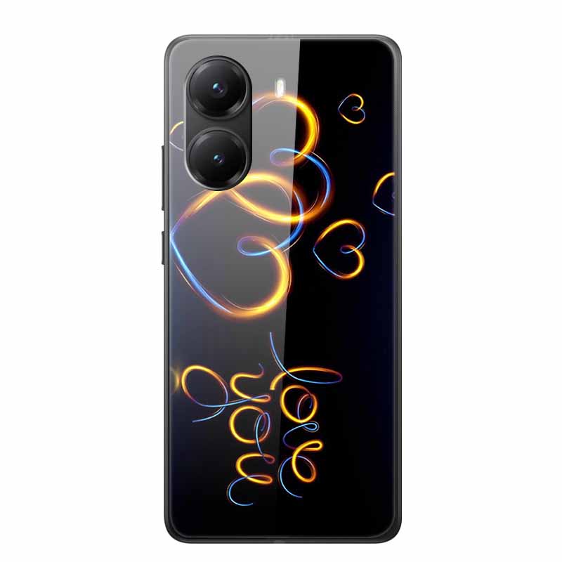 Tempered Glass Case For Xiaomi Poco X7 Pro Case Hard Glass Back Cover Soft TPU Bumper For Redmi Turbo 4 Phone Case X7Pro Turbo4