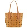 New MCM Liz Visetos Canvas With Leather Combo Bag Tote Bag Shopping Bag Handbag Shoulder Bag Mini Women's Brown Cognac MWPDALR01CO001