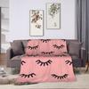 Eyelash Cartoon Eyelashes Blankets Fleece Spring/Autumn  Portable Super Warm Throw Blanket for Bedding Outdoor Bedspreads