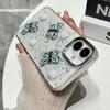 Three-color Crystal Butterfly Case Apple 16E Mobile Phone Case Epoxy for iPhone17/15/14 Internet Celebrity Mobile Phone Case