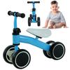 Baby Balance Bike Toddler Balance Bike Ergonomic Seat Baby Learning Walker 4 Wheels No Pedals Riding  For 1-3 Years Old Kids