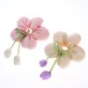 Cute Candy Color Flower Hair Tie Scrunchie Soft Fabric Elastic Ponytail Holder Lovely Hair Accessories For Girls Women Gift
