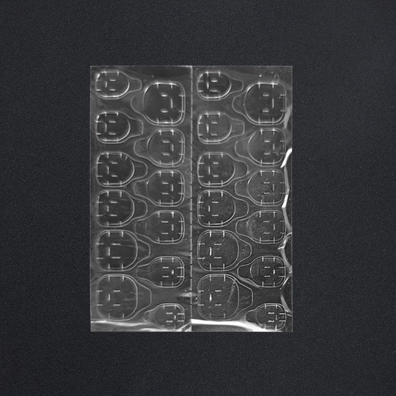 Jelly Glue Nail Sticker for Wearing Nails Double-sided High Adhesive Waterproof Removable Seamless Transparent Nail Patch