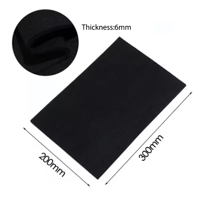 Graphitfilz Schwarz Schweißschutzdecke Brennerpack Schutzfolie Kohlefaser Hochtemperatur 300*200Mm Langlebig