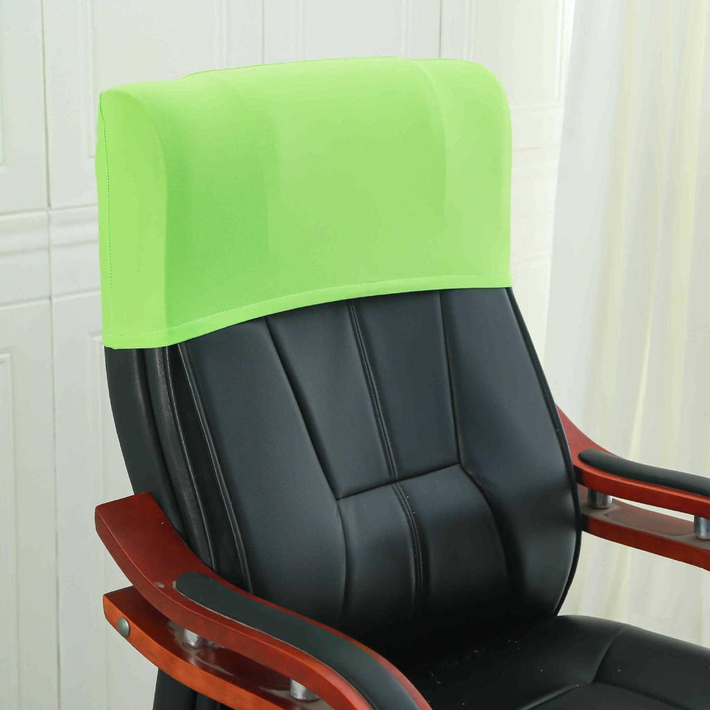 Elastic Boss Chair Headpillow Case Office Chair Cover Swivel Chair Headpillow Case Computer Chair Headpillow Seat Dustproof Head Cover