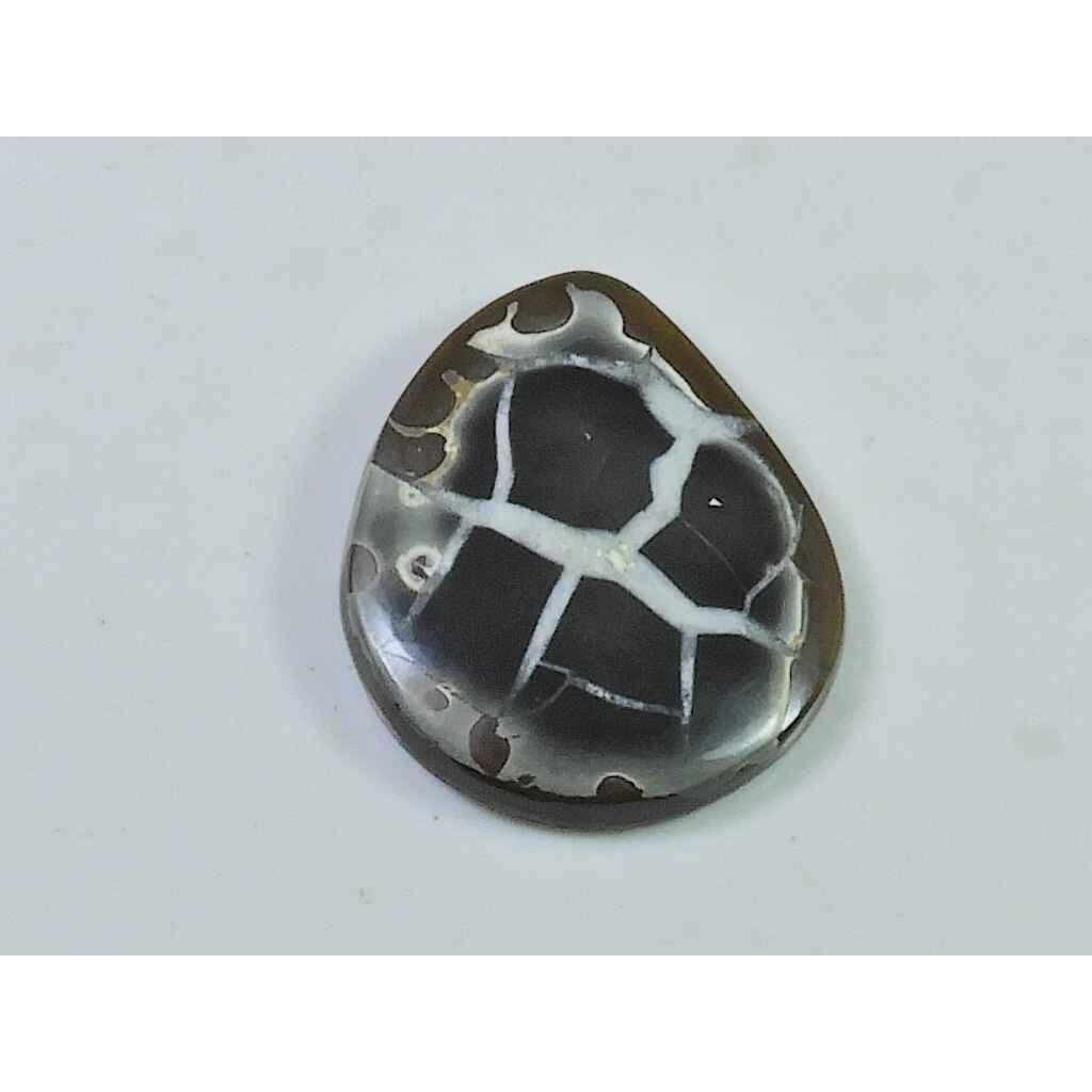 15Cts Natural Septarian Gronate Pear Crystal Cabochon Loose Gemstone 22X25MM SK-2334