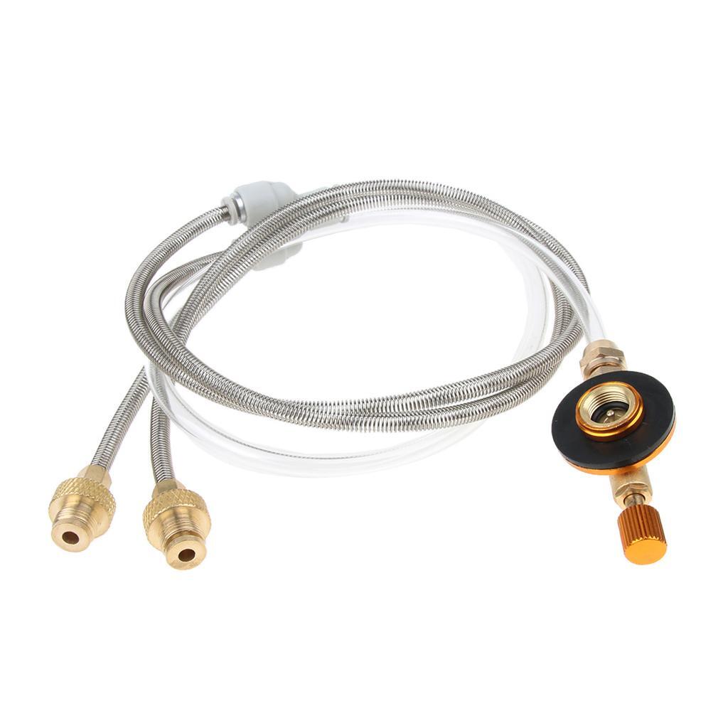 Tank Adapter Regulator Hose Stove Pipe for Flat Propane Stage Camping 2