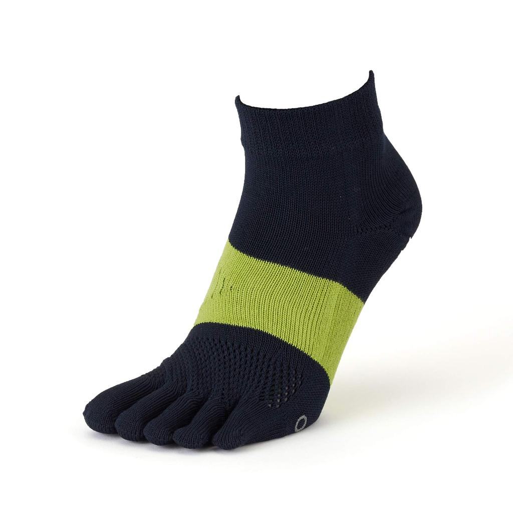 Tabio Racing Run Sizes Navy Five-Toe Socks, 25.0-27.0cm,