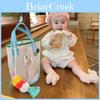Colorblock Mesh Bucket Bag With Multipurpose Storage For Travel And Beach Use